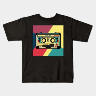 Vintage Retro Music 80s Audio Cassette Tape 083 Kids T-Shirt